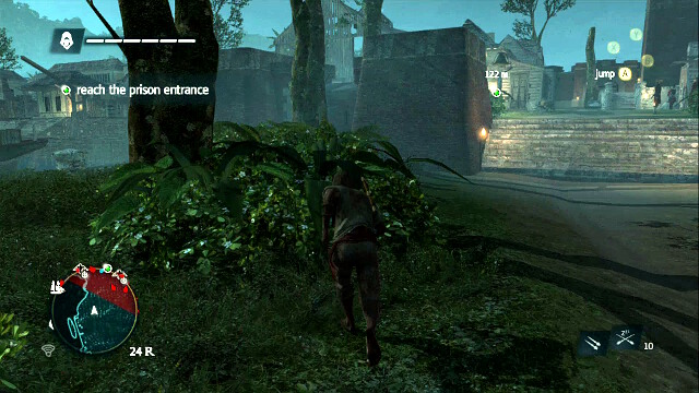 Climb onto the wall on the left - 01 - To Suffer Without Dying | Sequence 11 - Sequence 11 - Assassins Creed IV: Black Flag Game Guide & Walkthrough