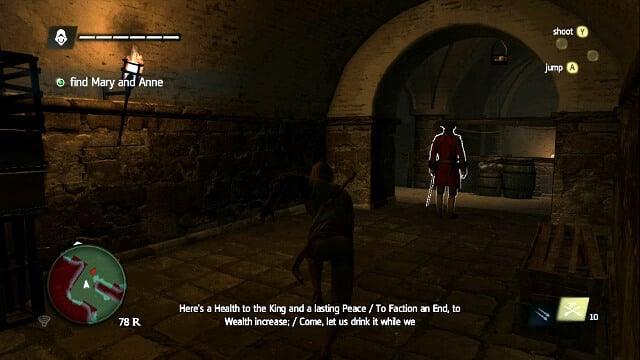 Keep pushing deeper into the prison - 01 - To Suffer Without Dying | Sequence 11 - Sequence 11 - Assassins Creed IV: Black Flag Game Guide & Walkthrough