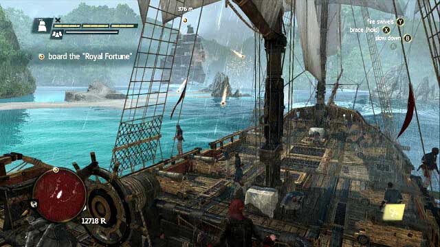 Keep attacking the enemy ship at all times - 02 - Royal Misfortune | Sequence 12 - Sequence 12 - Assassins Creed IV: Black Flag Game Guide & Walkthrough