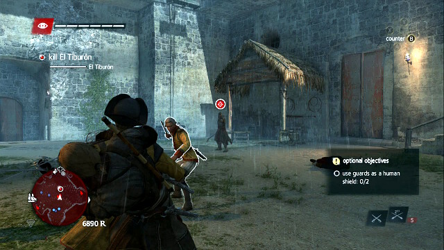 Use the guards as human shield - 03 - Tainted Blood | Sequence 12 - Sequence 12 - Assassins Creed IV: Black Flag Game Guide & Walkthrough