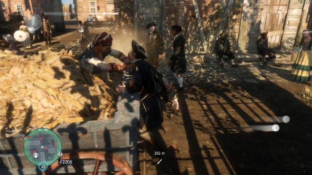 Attack from hiding - hay carts and bushes - Tricks - Combat system - Assassins Creed: Liberation HD - Game Guide and Walkthrough