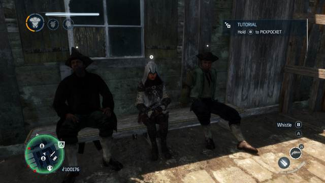 During the chase, the places where you can hide have been marked in blue on the minimap. - Notoriety - Assassins Creed: Liberation HD - Game Guide and Walkthrough