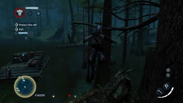 Do not wait for the raft- run to it - Sequence 7 - The storyline - Assassins Creed: Liberation HD - Game Guide and Walkthrough