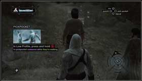 Now its time to steal something (in fact its your first pickpocketing mission) - Assassins Creed: MB02 - Masyaf - Assassins Creed: Memory Block 02 - Assassins Creed (PC) Game Guide