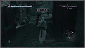Run to the street on right side of the informer. - Assassins Creed: MB04 - Wilhelm de Montferrat of Acre - Assassins Creed: Memory Block 04 - Assassins Creed (PC) Game Guide