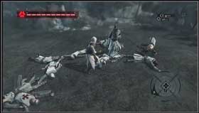 The last one is Robert de Sable. His blows take two blocks of energy so be careful. - Assassins Creed: MB06 - Arsuf - Assassins Creed: Memory Block 06 - Assassins Creed (PC) Game Guide