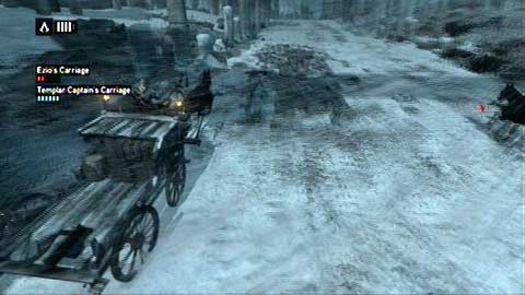 Once the second phase begins you'll have to watch out and avoid being pushed to the rocks - Memory 4 - Sequence 1 - A Sort of Homecoming - Assassins Creed: Revelations - Game Guide and Walkthrough