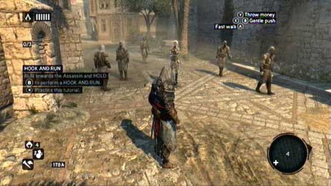 After several long-jumps you'll reach a group of assassins, where you'll learn how to