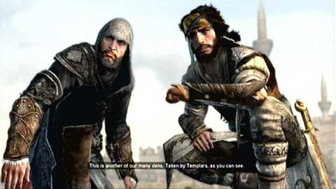 At some point Yusuf will stop - Memory 7 - Sequence 2 - The Crossroads of The World - Assassins Creed: Revelations - Game Guide and Walkthrough
