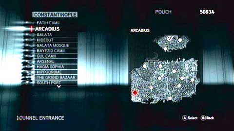It is enough to select the proper place on the map now, and you'll be moved there immediately - Memory 9 - Sequence 3 - Lost and Found - Assassins Creed: Revelations - Game Guide and Walkthrough