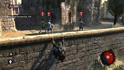 Another group of Minstrels can be found a bit further, just around the wall - Memory 1 - p. 1 - Sequence 4 - The Uncivil War - Assassins Creed: Revelations - Game Guide and Walkthrough