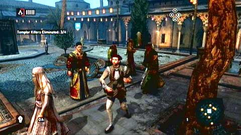 Get rid of the killers as soon as possible, so they won't be able to complete their task - Memory 1 - p. 2 - Sequence 4 - The Uncivil War - Assassins Creed: Revelations - Game Guide and Walkthrough