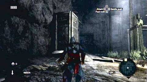 Right next to it you'll find a tunnel leading to the large chamber - Memory 5 - p. 1 - Sequence 4 - The Uncivil War - Assassins Creed: Revelations - Game Guide and Walkthrough