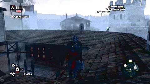 Go to the zone marked green on the map, killing enemies standing on rooftops - Memory 3 - Sequence 5 - Heir to The Empire - Assassins Creed: Revelations - Game Guide and Walkthrough