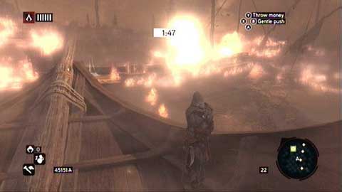 Run between indicated targets and do not fight with any guards - Memory 8 - Sequence 6 - Fortune's Disfavor - Assassins Creed: Revelations - Game Guide and Walkthrough