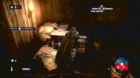 Eliminate next enemies and go towards the box marked on the map - Memory 4 - Sequence 7 - Underworld - Assassins Creed: Revelations - Game Guide and Walkthrough