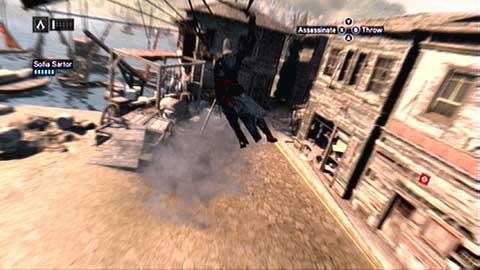 Your current task is to avoid buildings you're passing by - Memory 3 - Sequence 8 - The End of An Era - Assassins Creed: Revelations - Game Guide and Walkthrough