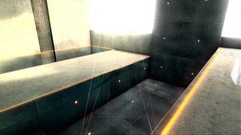 In the next room you'll see walls with orange markings on them - Training - p. 1 - Desmonds Journey - Assassins Creed: Revelations - Game Guide and Walkthrough