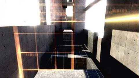 When you get to the gap in the path, wait until lasers move and then quickly run to the other side - Escape - p. 2 - Desmonds Journey - Assassins Creed: Revelations - Game Guide and Walkthrough