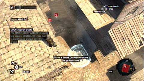 Behind their post, climb the indicated building - Datura; Caltrops; Smoke Decoy - Piri Reis Missions - Assassins Creed: Revelations - Game Guide and Walkthrough