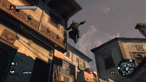 Perform an air-assassination on him and then get rid of other bandits - Missions 1-3 - Recruit Assassins Missions - Assassins Creed: Revelations - Game Guide and Walkthrough