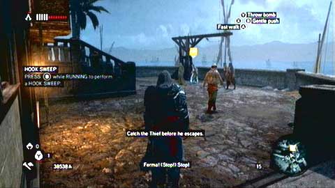 You'll find the pickpocketer in the south-east corner of the location - Missions 4-6 - Recruit Assassins Missions - Assassins Creed: Revelations - Game Guide and Walkthrough