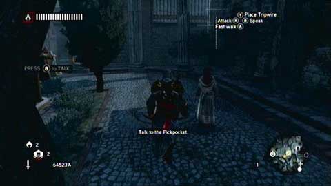 When you discover the woman, talk to her - Missions 4-6 - Recruit Assassins Missions - Assassins Creed: Revelations - Game Guide and Walkthrough