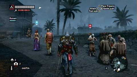 You have to protect her against enemies attacking her from time to time - Missions 3-5 - Master Assassin Missions - Assassins Creed: Revelations - Game Guide and Walkthrough