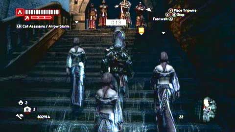 When you're finish go to the Romani women and keep following your target - Missions 8&9 - Master Assassin Missions - Assassins Creed: Revelations - Game Guide and Walkthrough