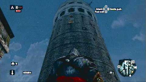 You will find it on the eastern wall of Galata Tower - Galata District (01-11) - Animus data fragments - Assassins Creed: Revelations - Game Guide and Walkthrough