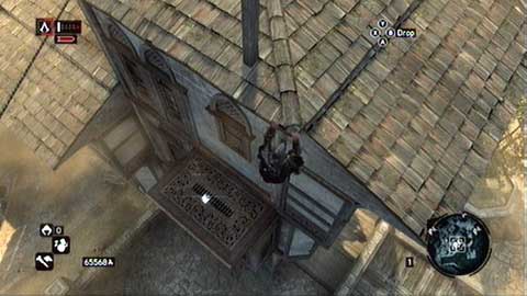 It hovers at the western wall of the building - Bayezid District/Arsenal (21-29) - Animus data fragments - Assassins Creed: Revelations - Game Guide and Walkthrough