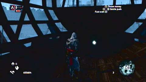 It is located inside the ship hull being constructed - Bayezid District/Arsenal (21-29) - Animus data fragments - Assassins Creed: Revelations - Game Guide and Walkthrough
