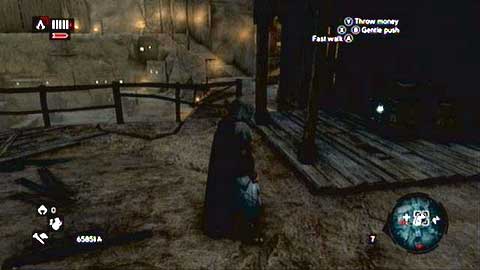 It hovers under the wooden roof - Capadocia (01-12) - Animus data fragments - Assassins Creed: Revelations - Game Guide and Walkthrough