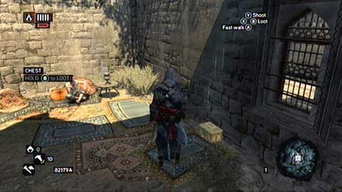 It is hidden in a small yard - Imperial District (01-10) - Treasure chests - Assassins Creed: Revelations - Game Guide and Walkthrough