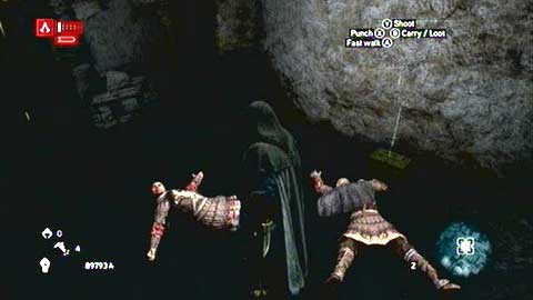 Go down to the lowest level of the city then go up the stairs in a dark alley - Capadocia (01-12) - Treasure chests - Assassins Creed: Revelations - Game Guide and Walkthrough