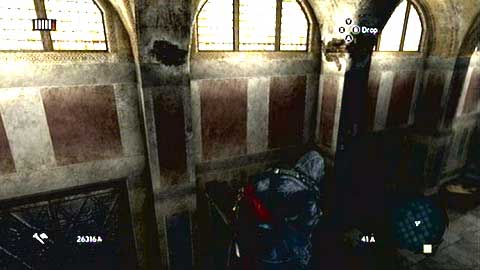 From there you have to jump to the left and grab a damaged pillar - Hagia Sophia's Secret - p. 1 - Ishak Pashas memoir pages - Assassins Creed: Revelations - Game Guide and Walkthrough