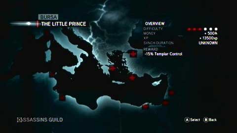 Missions are always on a certain difficulty level, indicated by red dots - Assassins guild - p. 1 - Compendium of knowledge - Assassins Creed: Revelations - Game Guide and Walkthrough