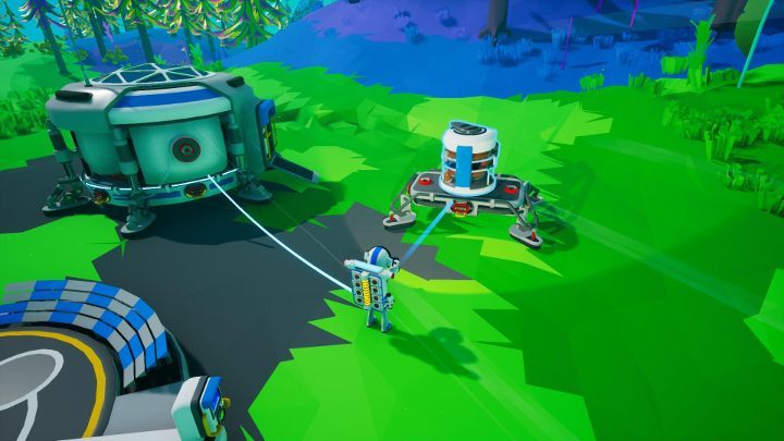 Place an Oxygenator on a Starting Platform. Then, connect tethers to that Oxygenator. - How to connect tethers to an Oxygenator in Astroneer? - FAQ - Astroneer Guide