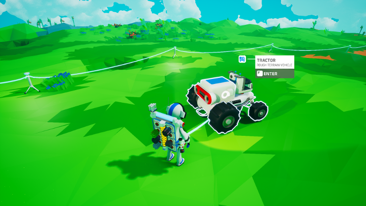 The tractor is a cheap vehicle that will help you during the initial stages of the game. - Tips for Astroneer beginners - Starting tips - Astroneer Guide