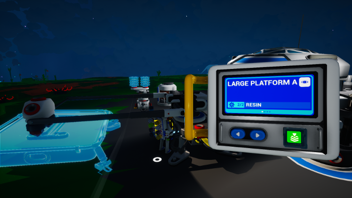 After that, you have to build a Large Platform. - How to create Aluminum in Astroneer? - FAQ - Astroneer Guide