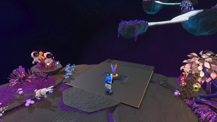 After defeating the last boss and seeing the end credits, Astro will land on the final level - Astros Playroom: 1994 Throwback - walkthrough - Other - Astros Playroom Guide