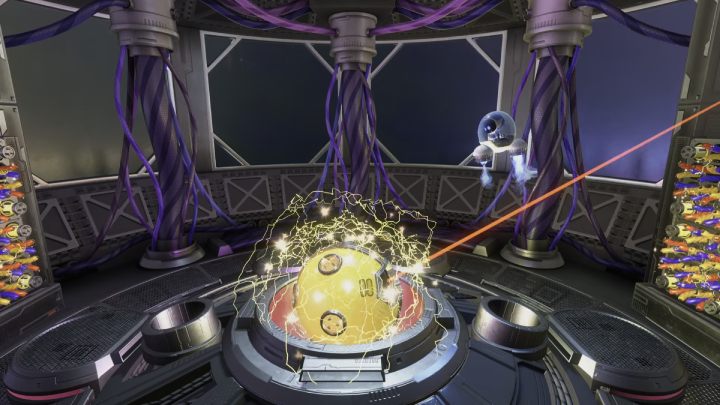 The enemy will aim a red beam at you - Astros Playroom: Orbital Obstacles - boss, how to defeat? - Bosses - Astros Playroom Guide