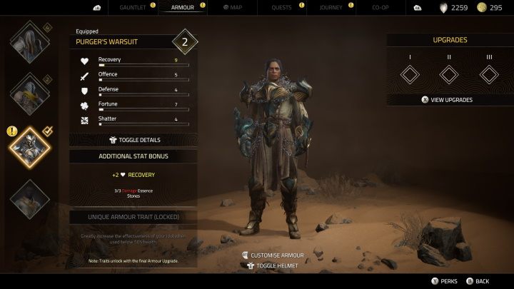 This armor is easy to miss - if you don't get it before proceeding to Bastengar, it will no longer be available when returning to Caladrias - Atlas Fallen: All Armours - Secrets and Finds - Atlas Fallen Guide