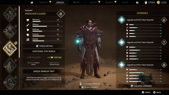 You will acquire the Preacher's Guard as part of the main quest, The City of the Sun - Atlas Fallen: All Armours - Secrets and Finds - Atlas Fallen Guide