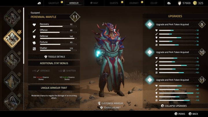 You will receive the Perennial Mantle as part of the main quest, The City of the Sun - Atlas Fallen: All Armours - Secrets and Finds - Atlas Fallen Guide