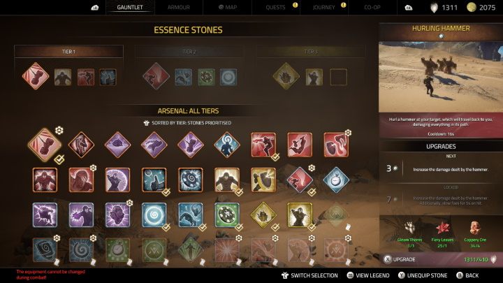 Essence Stones mean extra abilities or boosts that can be used during combat - Atlas Fallen: Beginners Guide - Basics - Atlas Fallen Guide