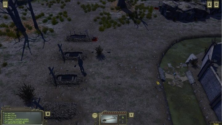 You can dig graves with a shovel - Where to get a shovel in ATOM RPG? - FAQ - ATOM RPG Guide