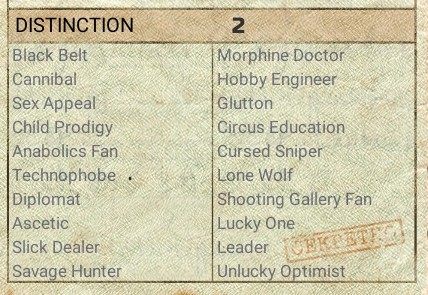 While playing ATOM RPG you can choose two features from the distinction category, they influence the character stats and special features of the game - Good character build for beginners in ATOM RPG - Character creation - ATOM RPG Guide