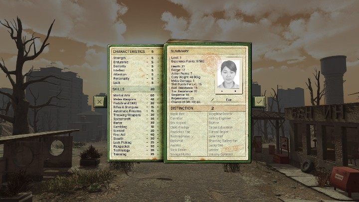 Strength: affects Carry Weight and the strength of melee attacks - Characteristics and character creation in ATOM RPG - Character creation - ATOM RPG Guide