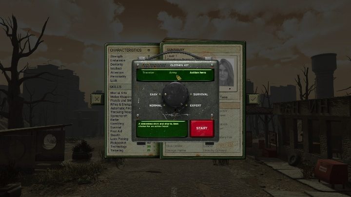 You can choose the difficulty level by starting a new game - ATOM RPG Guide